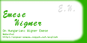 emese wigner business card